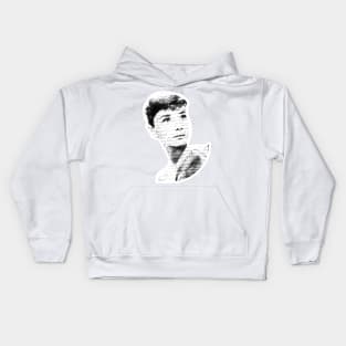 Audrey Hepburn T-Shirt Sticker Flowers Illustration Hoodie Notebook T-Shirt Kids Hoodie